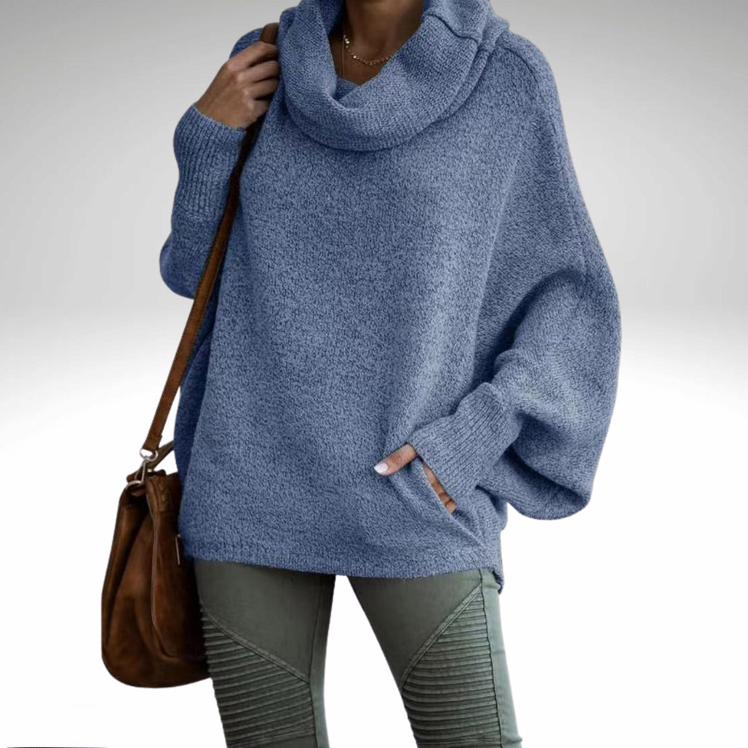 Evelyn - Col Roulé Oversize Chaud pour Femmes