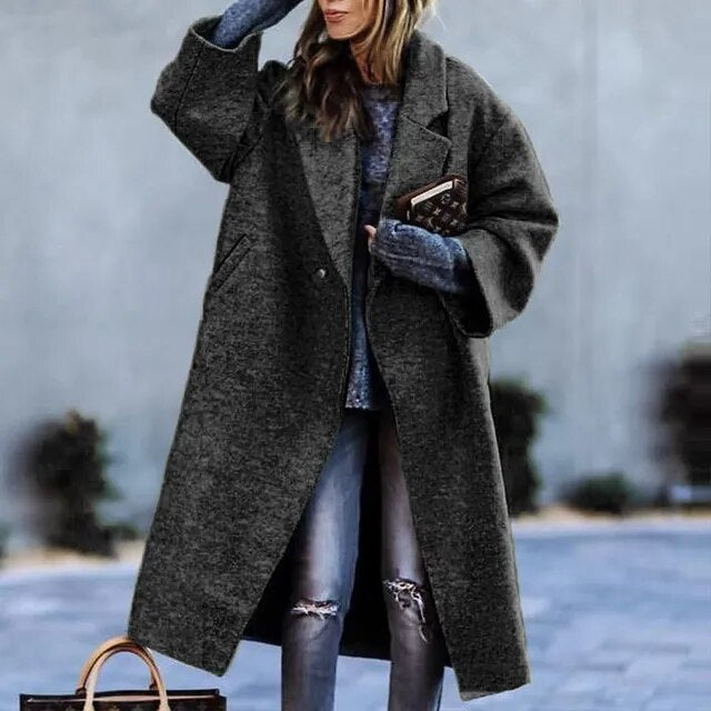 Manteau long à motifs élégant - Gratia