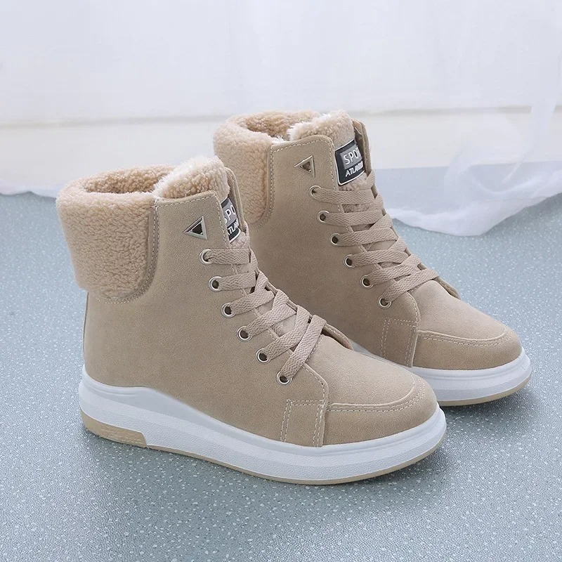 Adèle - Chaussures D'Hiver Hautes Et Souples À Lacets Pour Dames