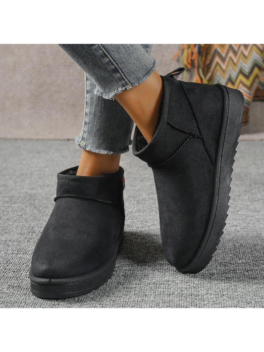 Lucie - Bottes d'hiver simples, plates, légères et rembourrées