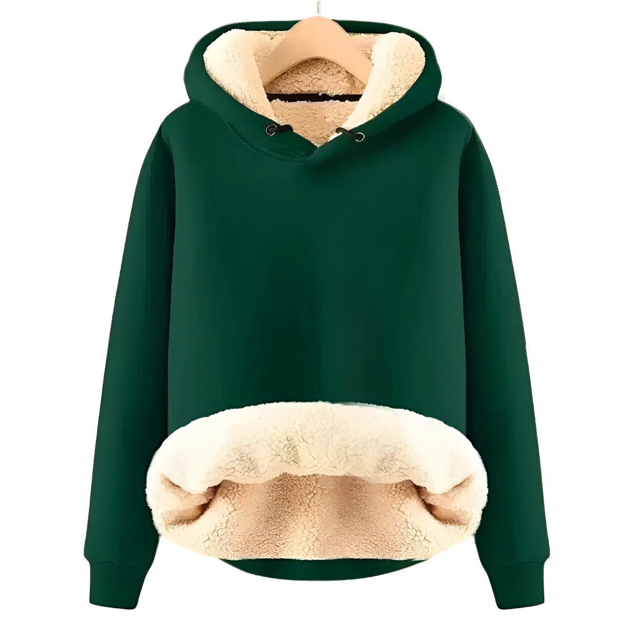 Mila - Veste à capuche en polaire Sherpa douillette pour femme