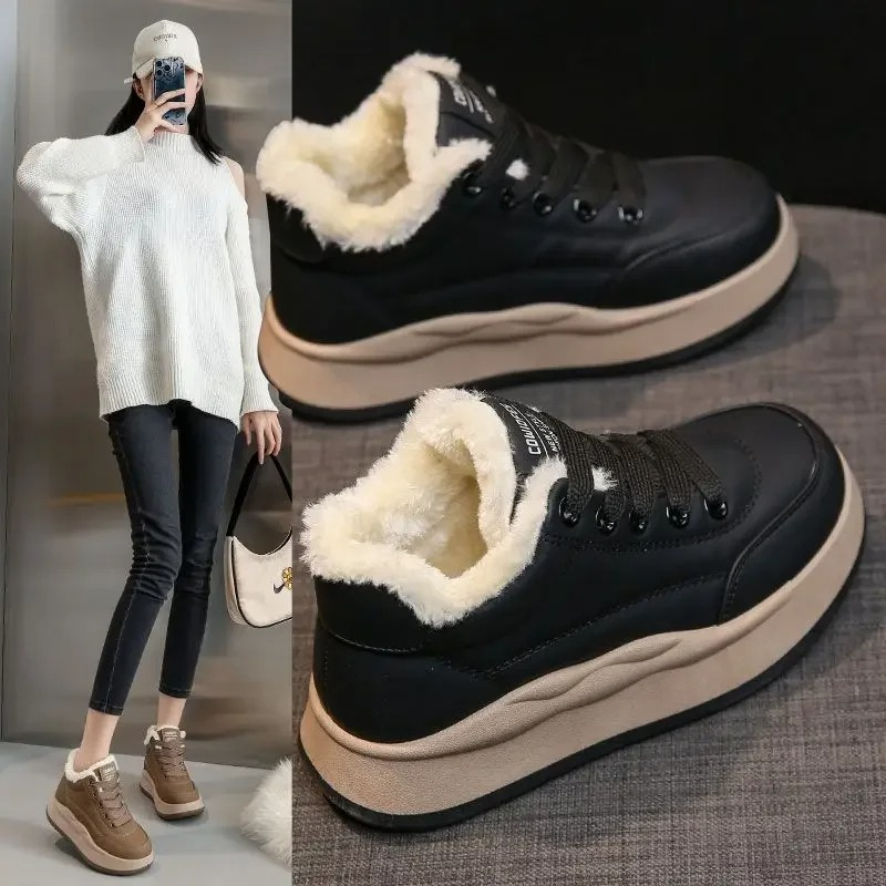 Isabelle - Chaussures D'Hiver Légères En Fourrure Pour Dames