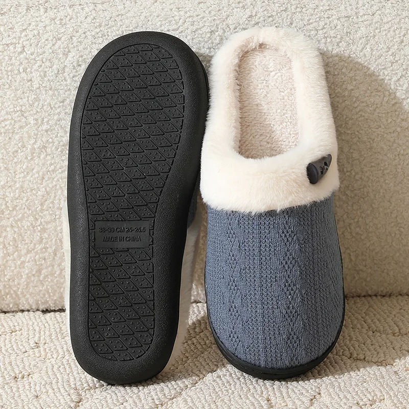 Chaussons plats en fausse fourrure - Gwenaelle