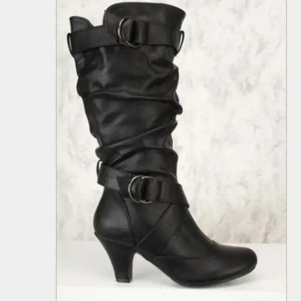 Bottes à talons mi-hauts - Phlipote