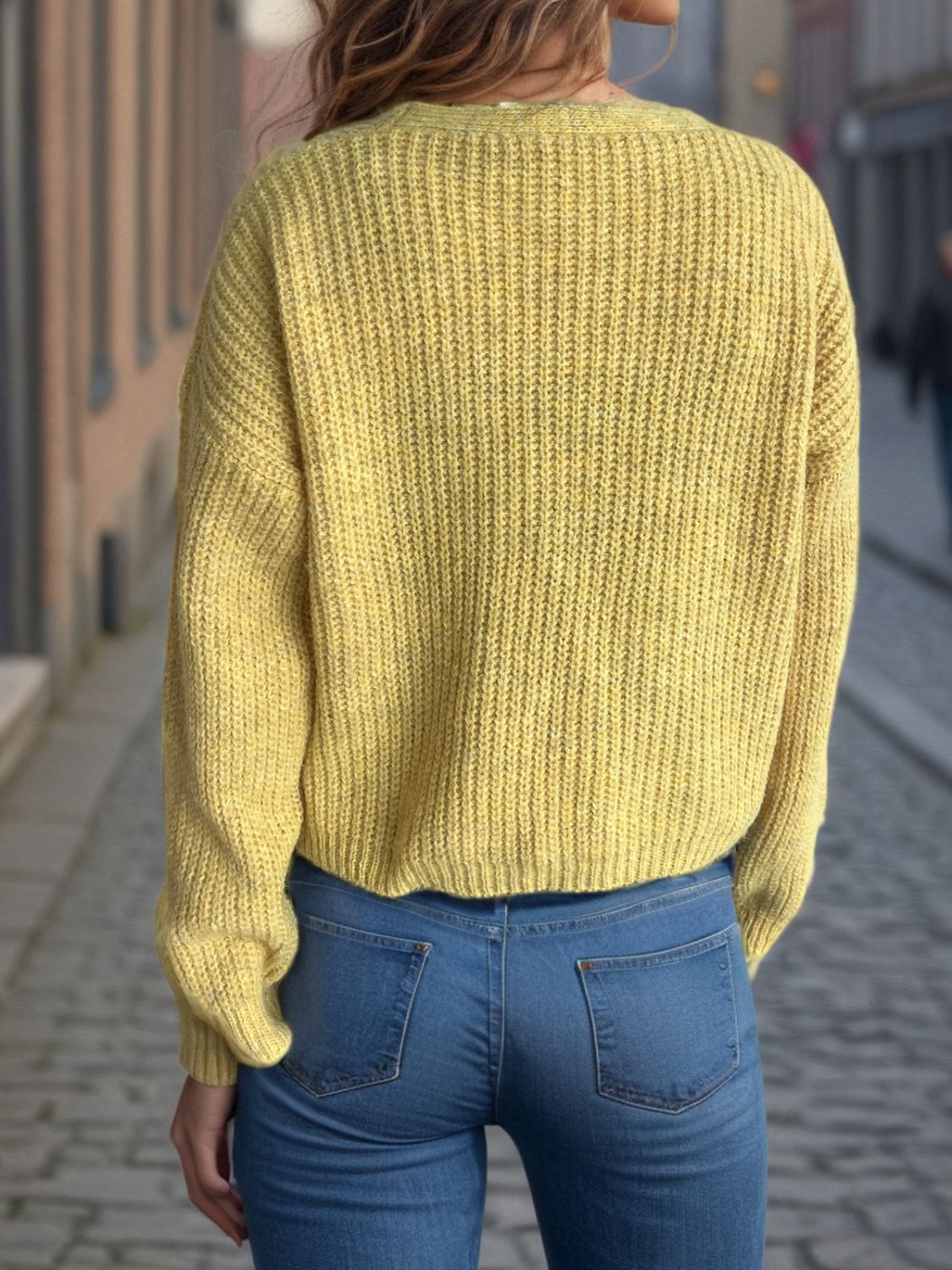 Lina - Cardigan boutonné à manches longues pour femme