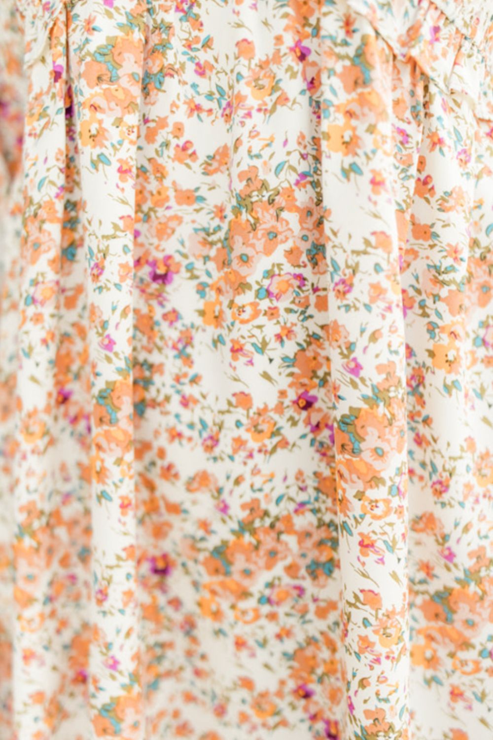 Arielle - Robe mini imprimée à col en V et manches ballon