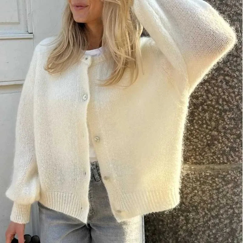 Amelia - Pull à Boutons pour Femme