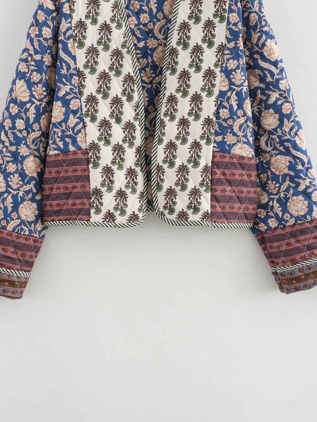 Sylvie - Veste Matelassée Imprimée Réversible pour Femme