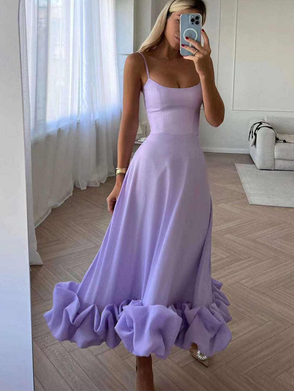 Martine - Robe Midi Bustier Vintage Élégante
