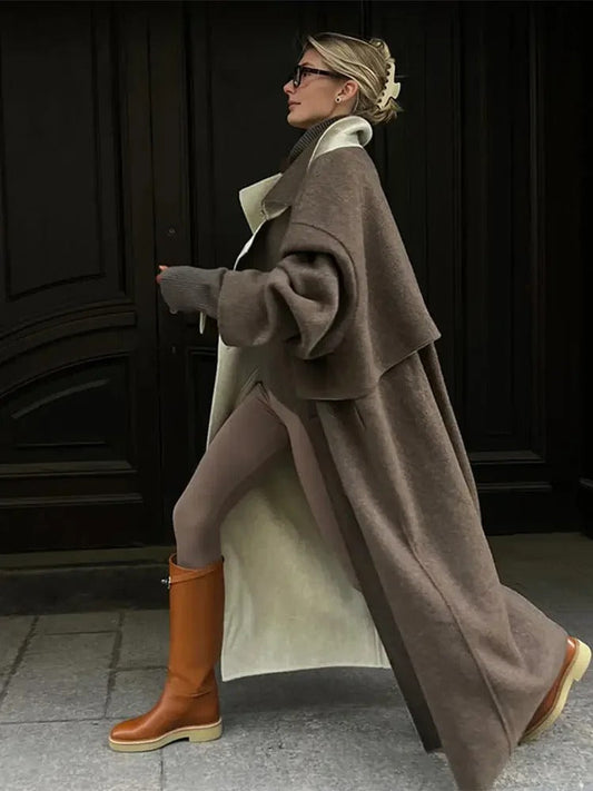 Élodie Lavin | Manteau laine oversize