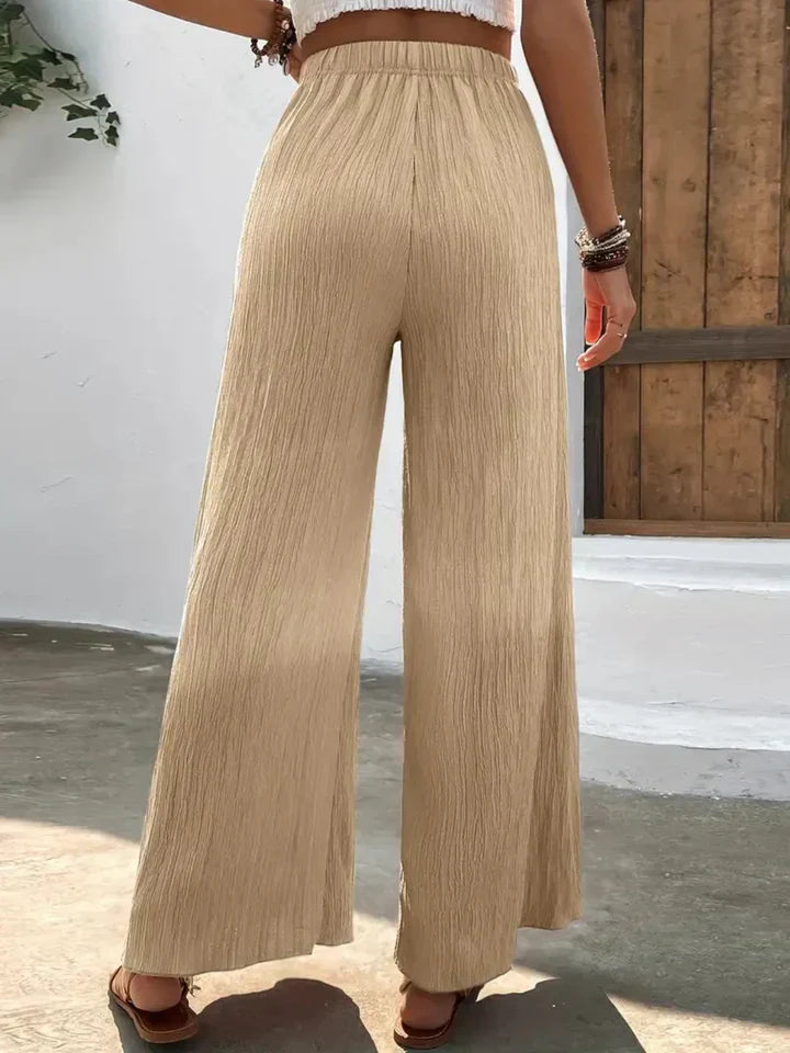 Pantalon large taille haute - Emmely