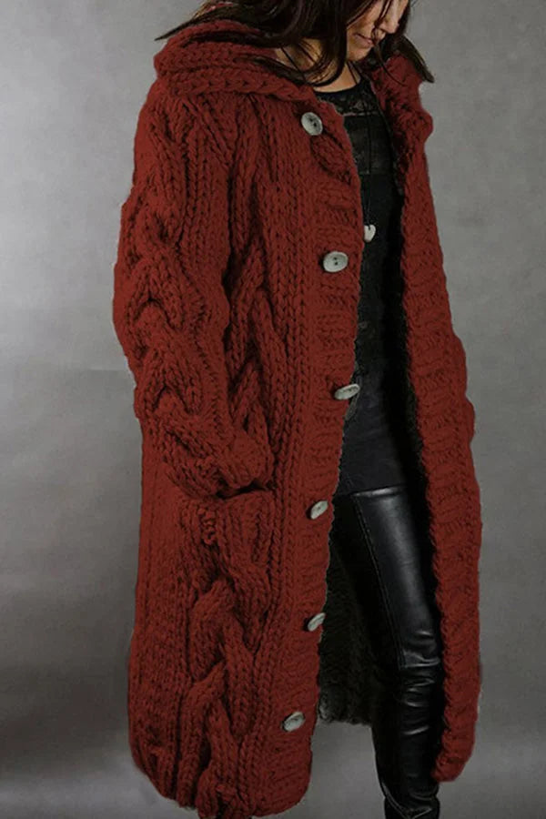 Cardigan tricoté oversize pour les journées fraîches