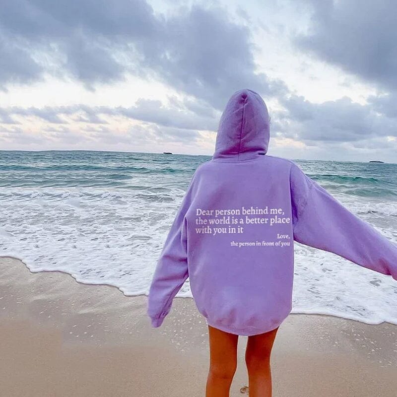 Jayne - Hoodie "Dear Person Behind Me" pour Femmes