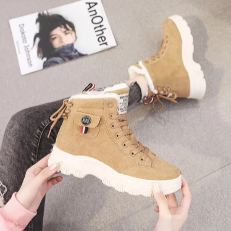 Camille - Chaussures hautes simples d'hiver pour dames