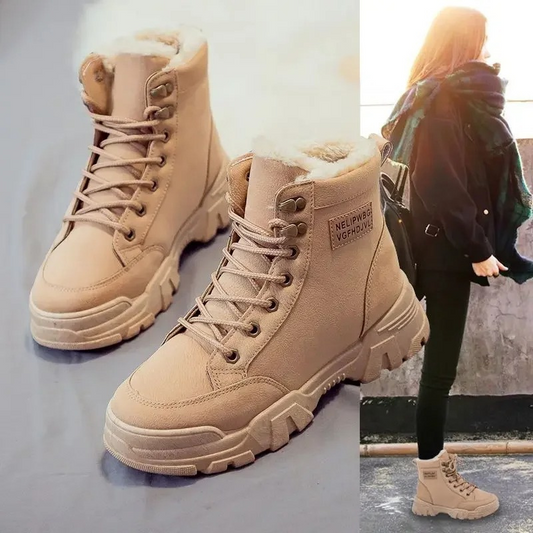 Amber - Chaussures D'Hiver À Semelles Épaisses Et Hautes Pour Dames