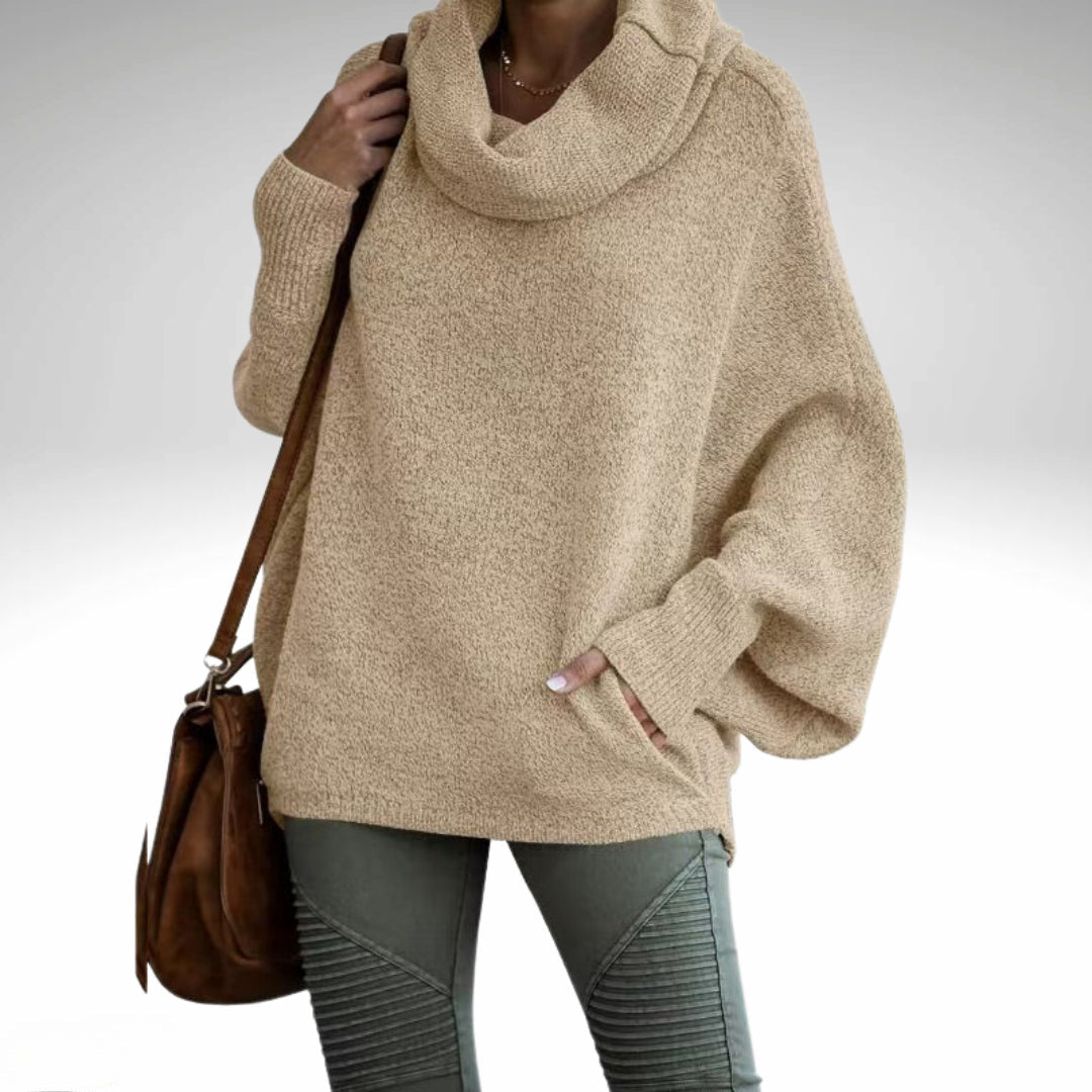 Evelyn - Col Roulé Oversize Chaud pour Femmes