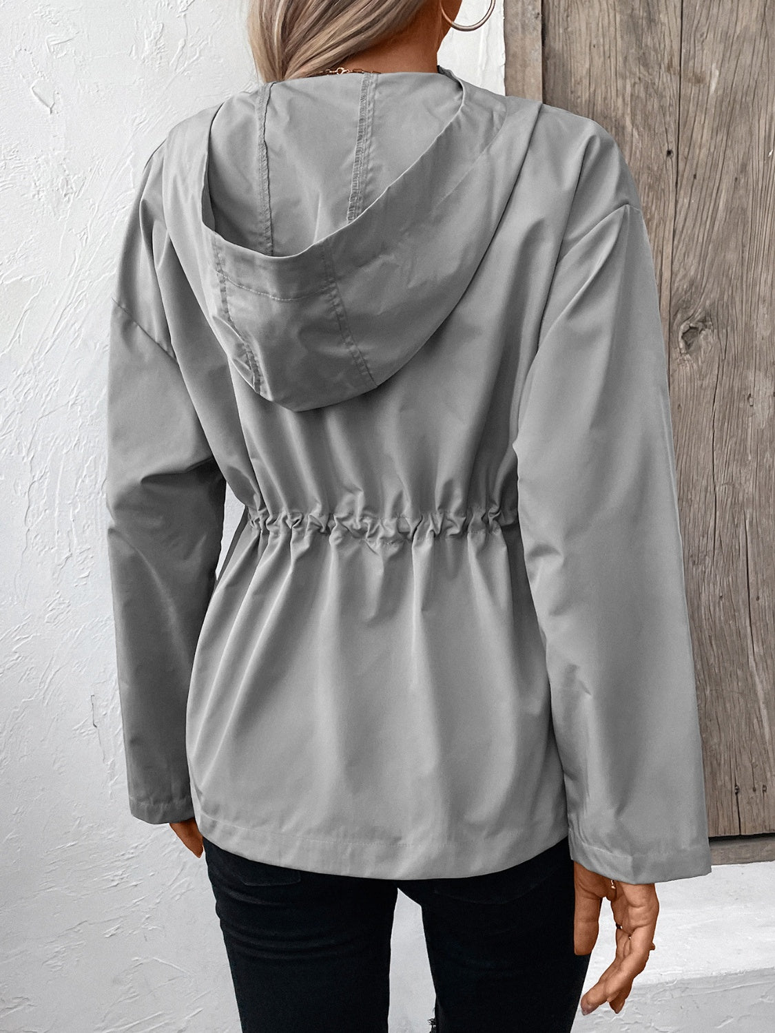 Harper - Veste à capuche avec cordon de serrage et fermeture éclair pour femme