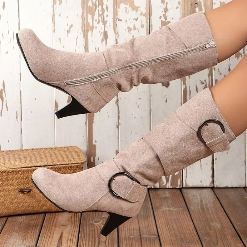 Bottes à bout rond avec boucle - Rheane