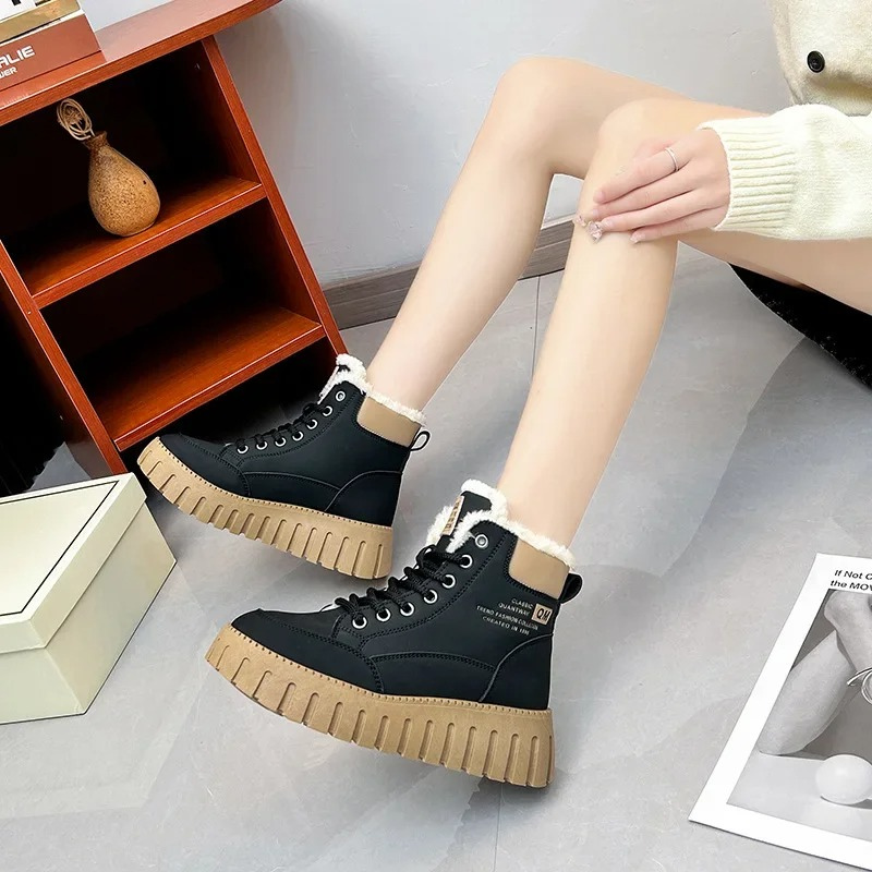 Isabelle - Chaussures d'hiver souples et imperméables à la fourrure pour dames
