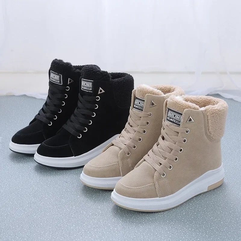 Adèle - Chaussures D'Hiver Hautes Et Souples À Lacets Pour Dames