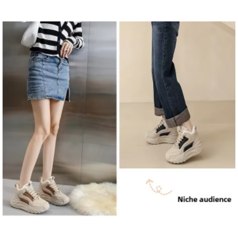 Elise - Chaussures D'Hiver Coupe-Vent À Bout Rond Pour Femmes