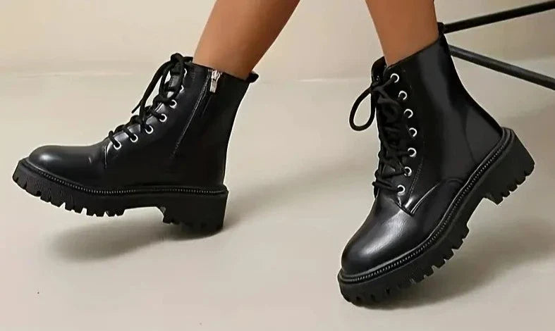 Lucie - Bottines Zippées À La Mode