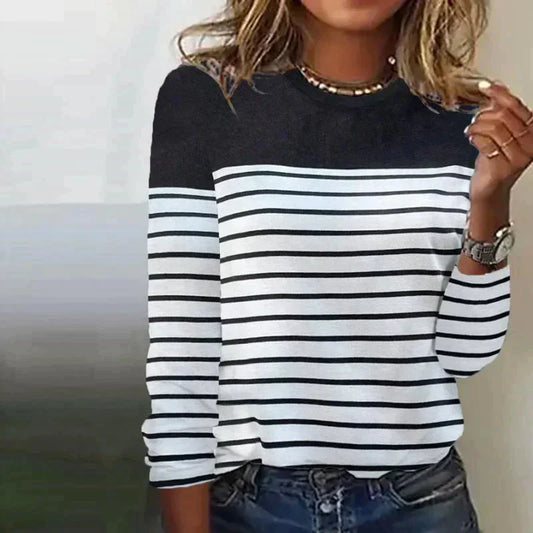 T-shirt rayé décontracté - Brisha