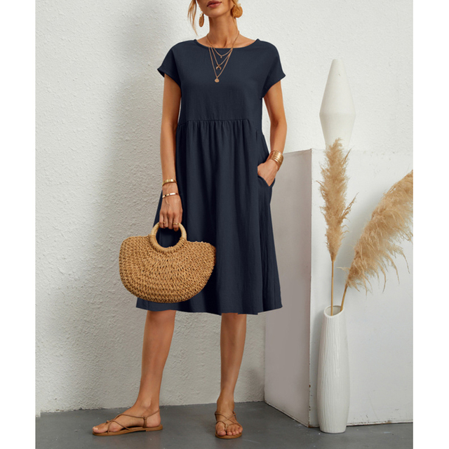 Kasandra - Robe midi d'été en coton