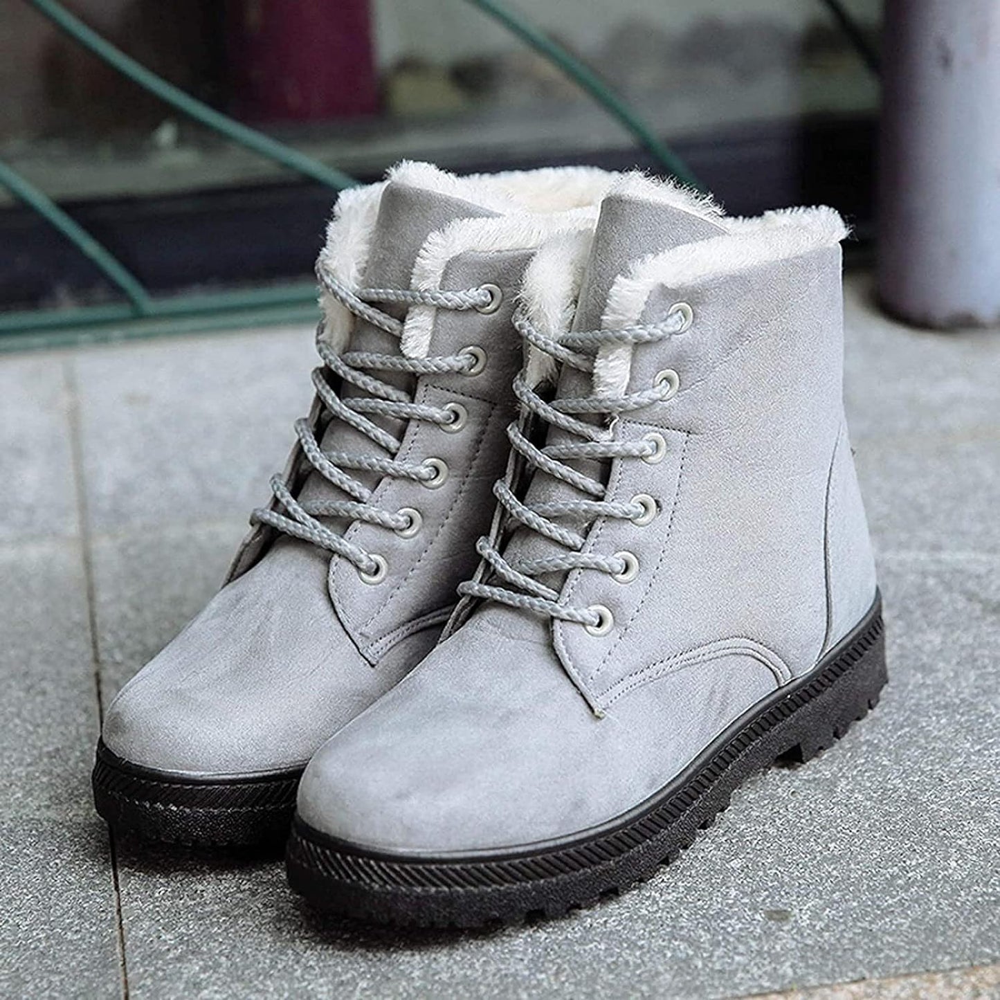 Léa - Bottes De Neige Antidérapantes Avec Lacets