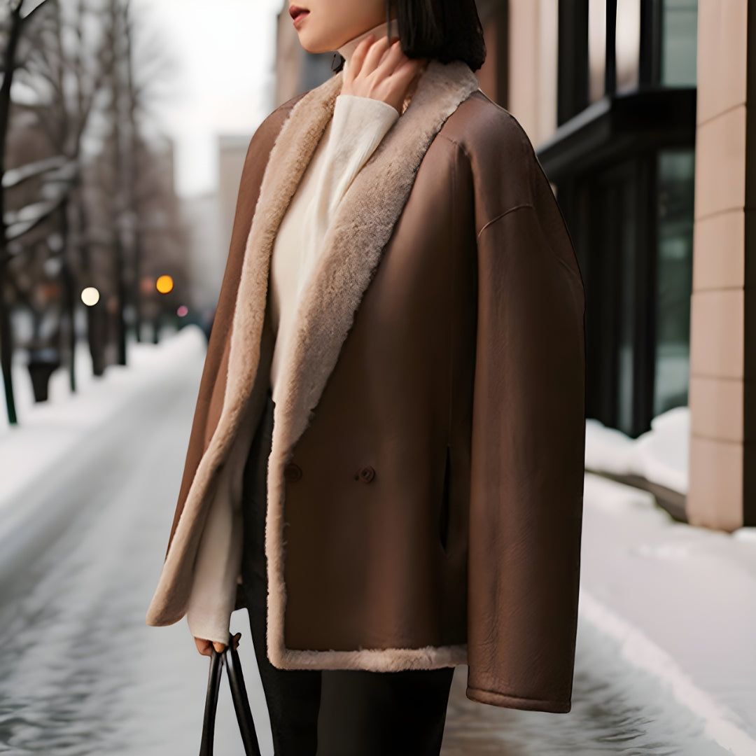 Tamara - Manteau de fourrure Deux en un Wenbdar