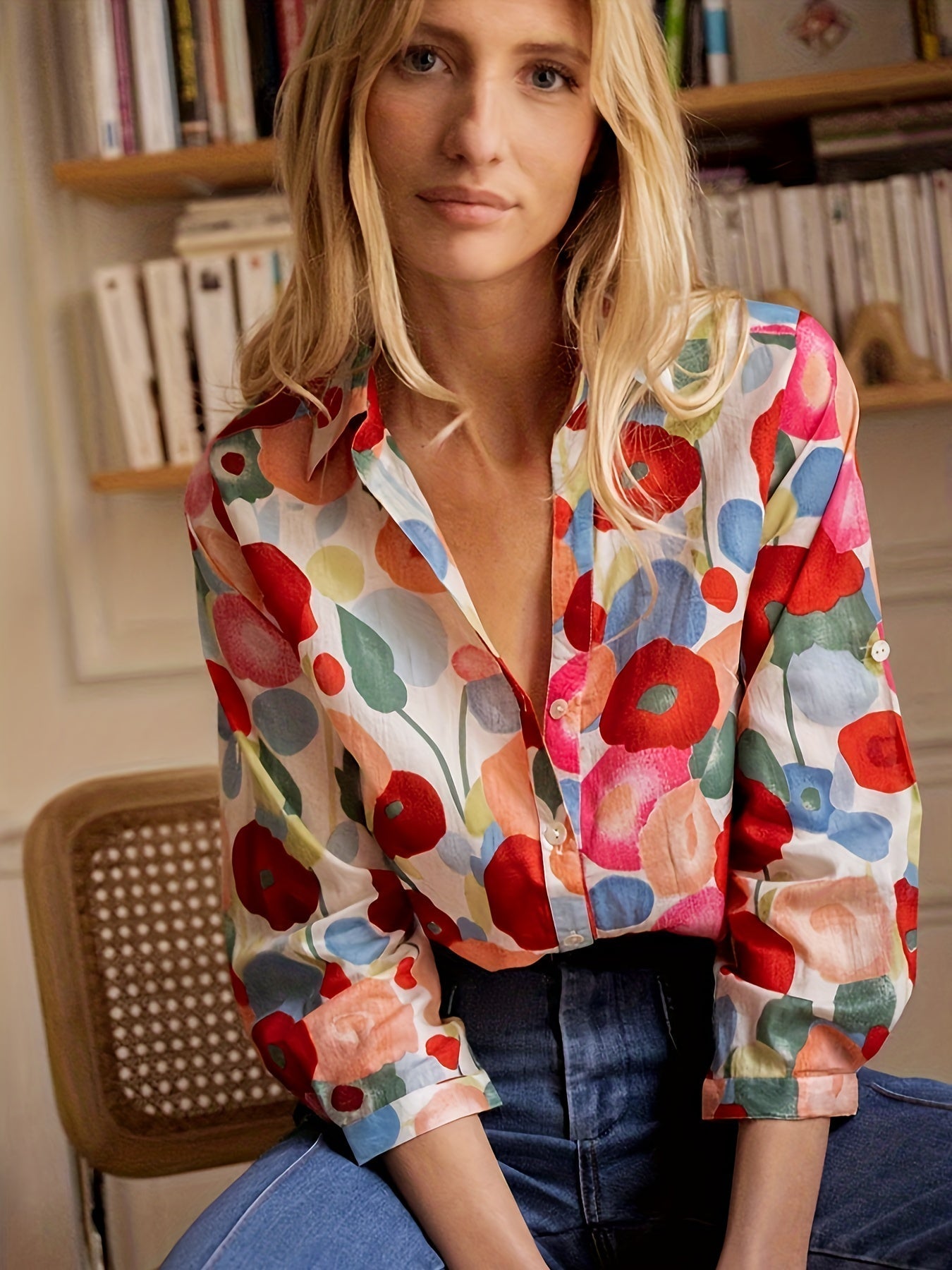 Ivy - Blouse à Fleurs Stylée pour le Printemps pour Femmes
