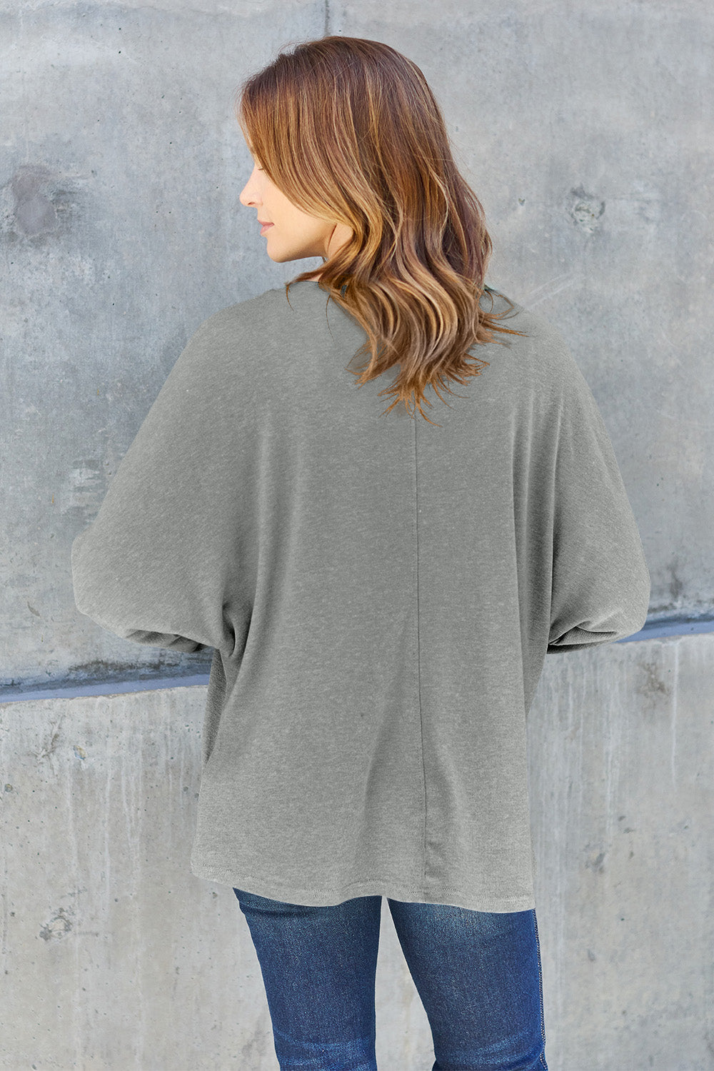 Riley - T-shirt à manches longues et col rond taille complète pour femme