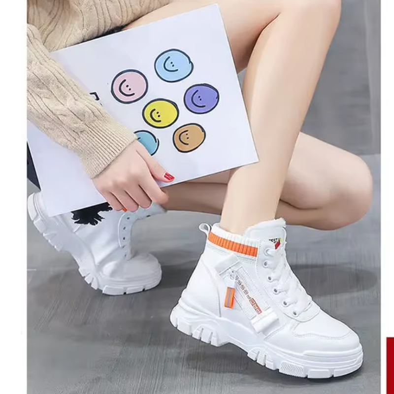 Éloïse - Chaussures D'Hiver Élastiques Letterprint Pour Femmes