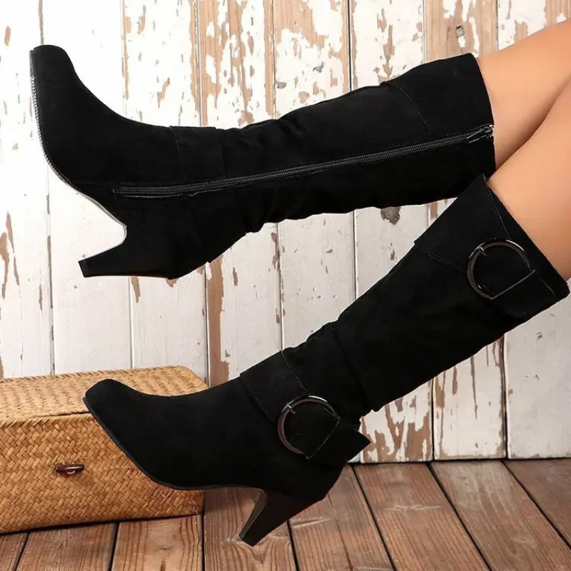 Bottes à bout rond avec boucle - Rheane