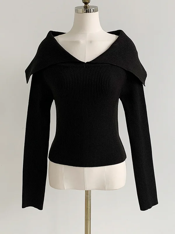 Pull stylé avec effet épaules nues