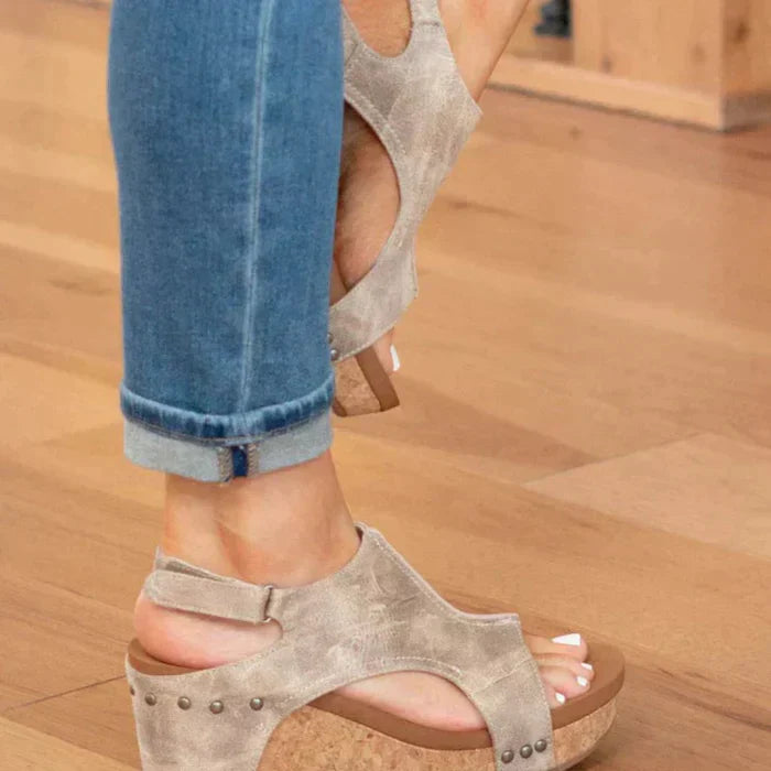 ESTHER wedge heel | En été, vous pouvez marcher en toute sécurité et sans douleur
