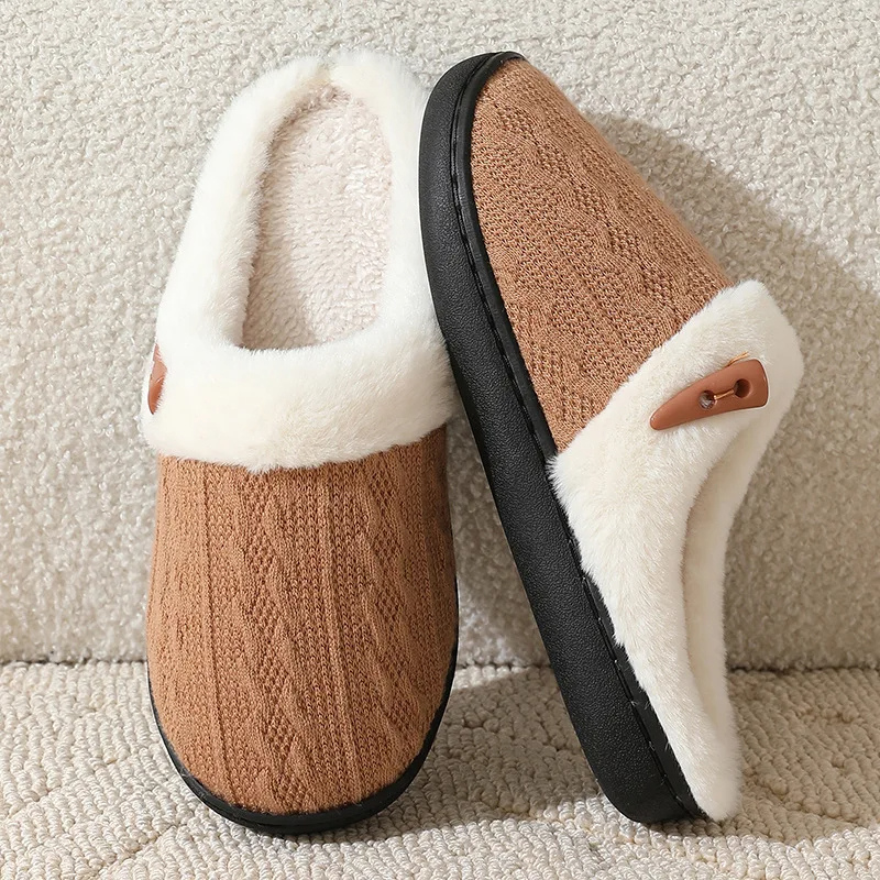 Chaussons plats en fausse fourrure - Gwenaelle