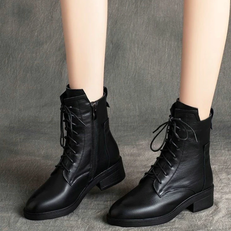 Bottines en cuir à bout pointu - Ysabeau