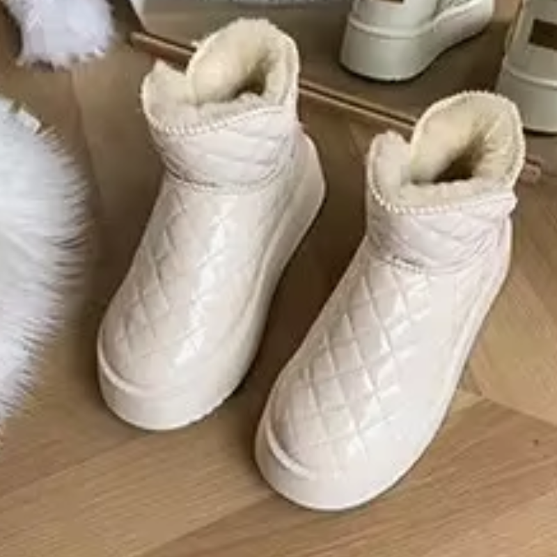 Gabrielle - Bottes d'hiver rembourrées à bout rond