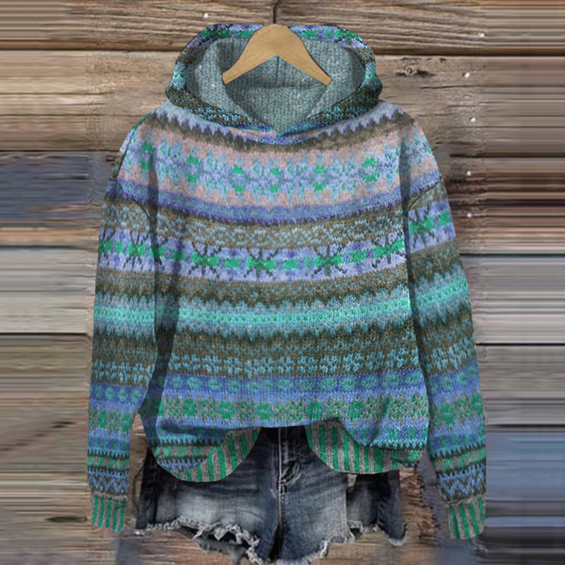 Ambre - Sweat à capuche vintage confortable