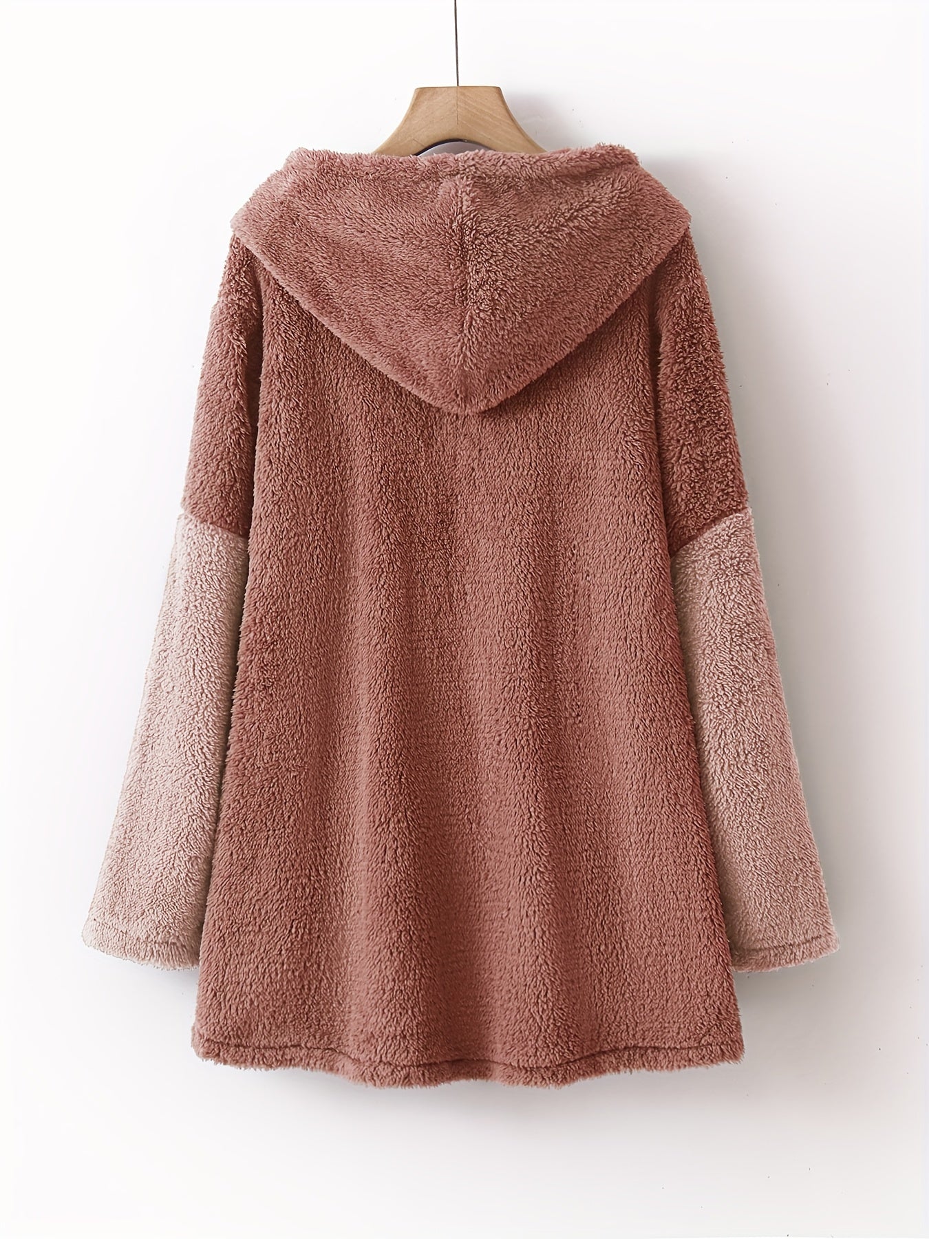 Clara - Veste rose casual de transition avec poches pour femme