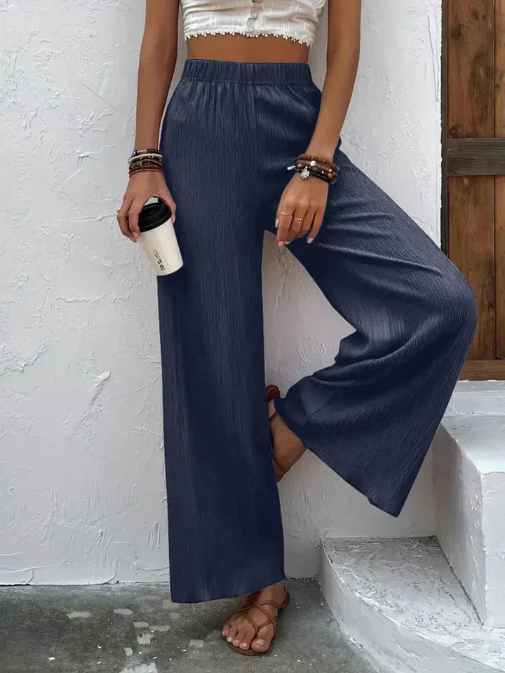 Pantalon large taille haute - Emmely