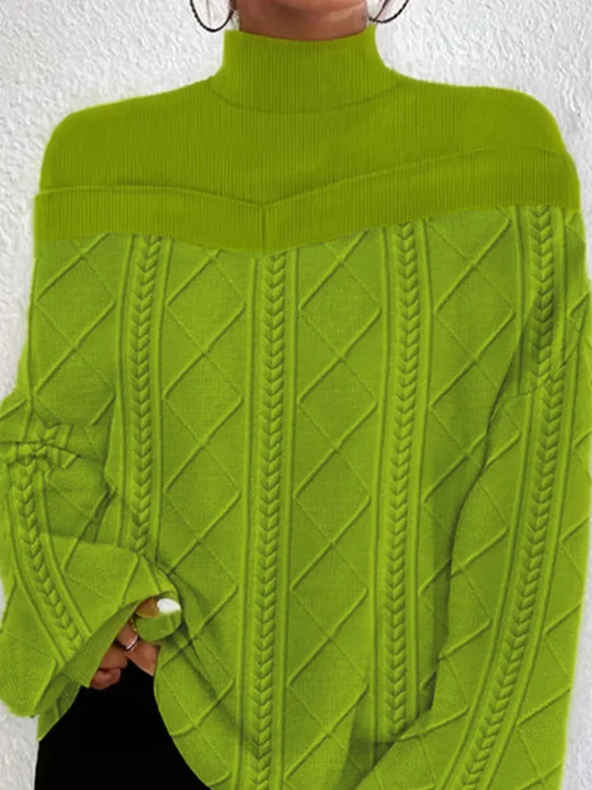 Chemisier Décontracté à Manches Longues avec Col Montant pour Femmes