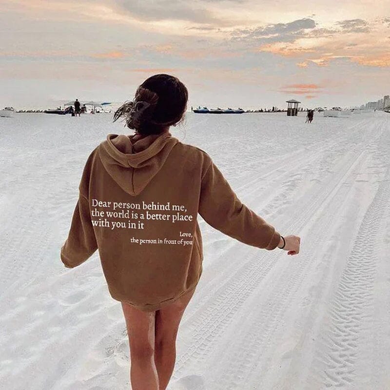 Jayne - Hoodie "Dear Person Behind Me" pour Femmes