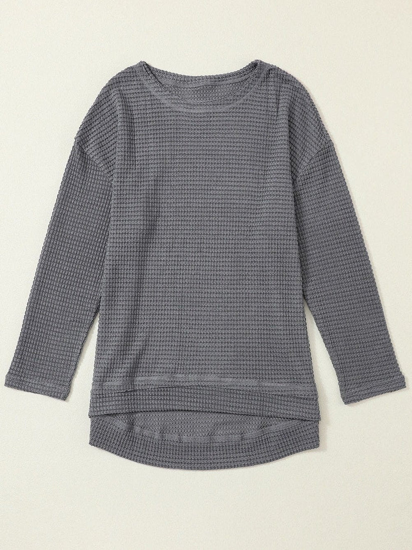 Pull oversize à manches longues et fentes latérales