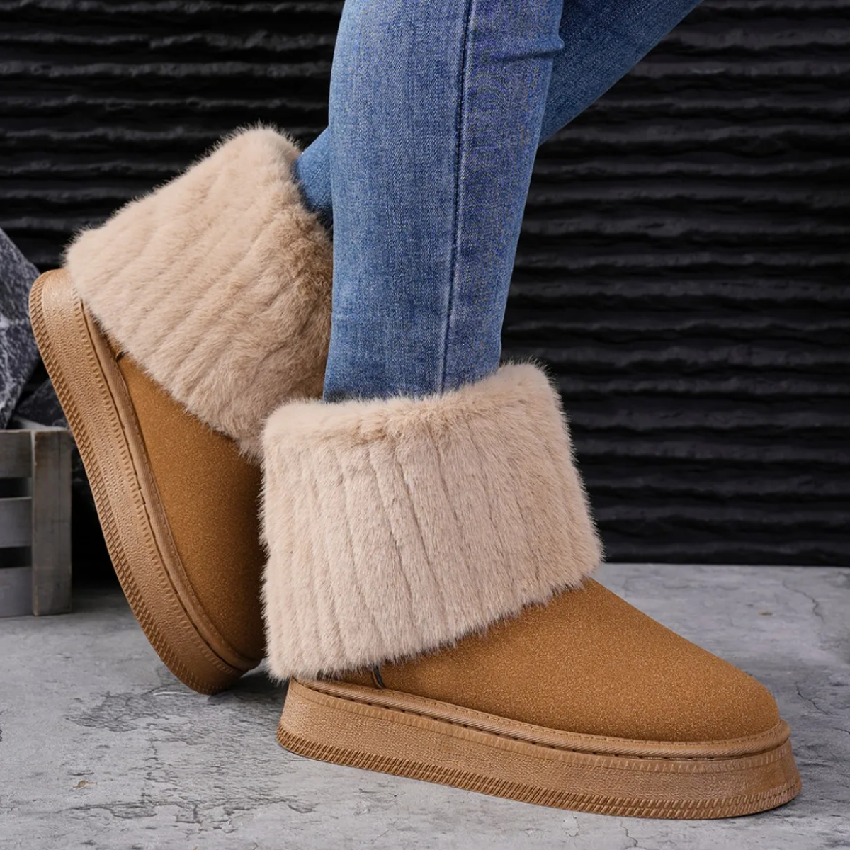 Camille - Bottes d'hiver rembourrées, élégantes et chaudes
