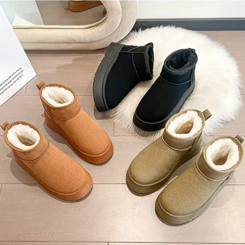 Élodie - Bottes d'hiver rembourrées à bout rond