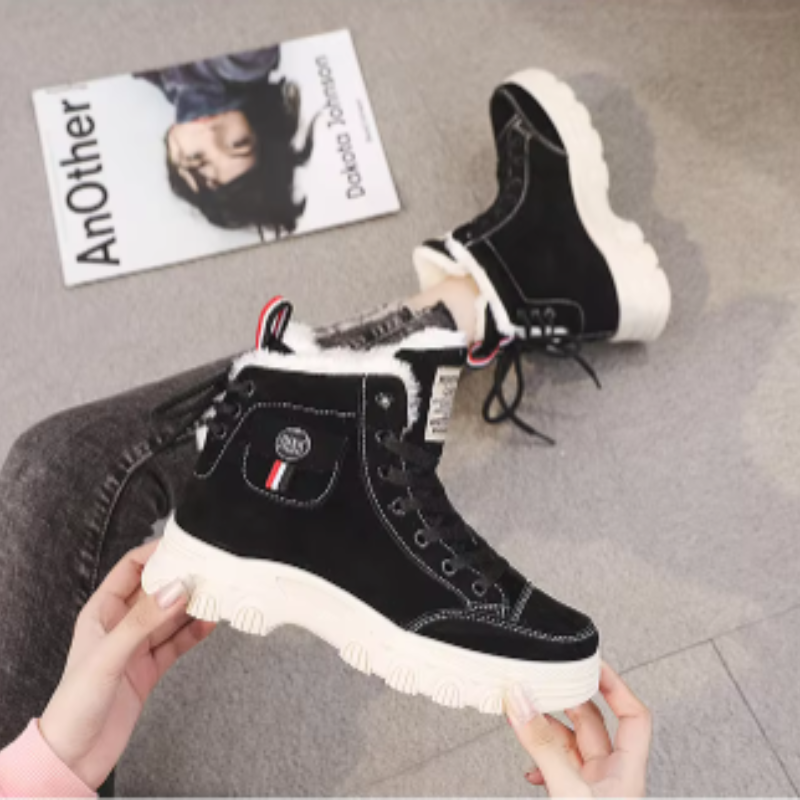 Camille - Chaussures hautes simples d'hiver pour dames