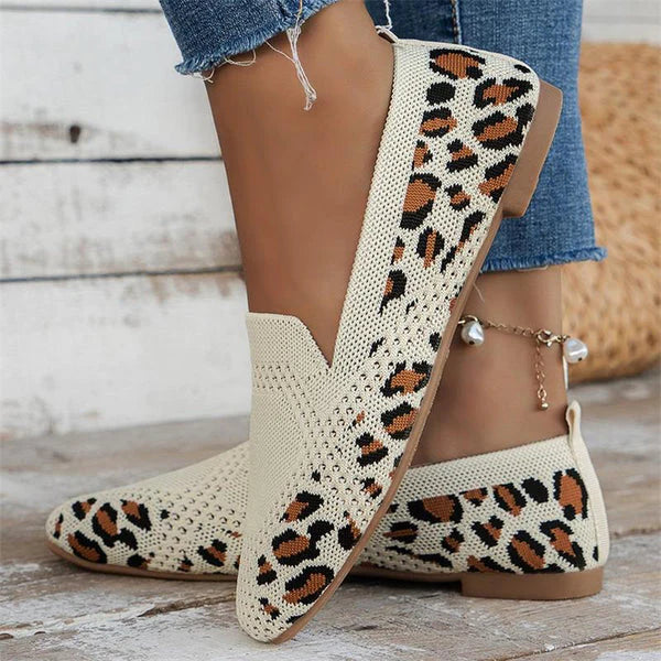 Claudia - Chaussures plates confortables et antidérapantes pour femmes avec soutien de la voûte plantaire