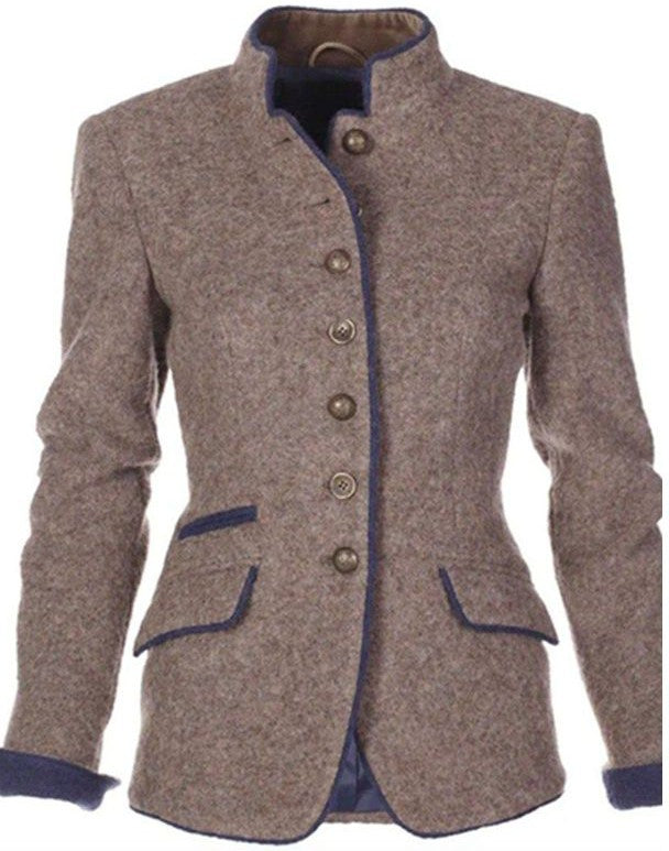 Maya - Cardigan à Manches Longues et Couleur Unie Stylé pour Femmes
